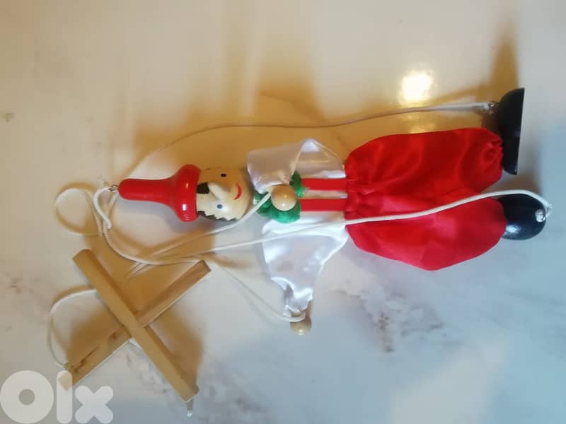 pinoccio vintage wooden marionette 25 cm 0