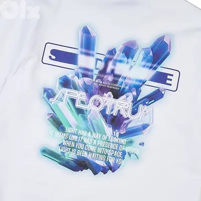 Solid Crystal graphic t-shirt size 48(L)
