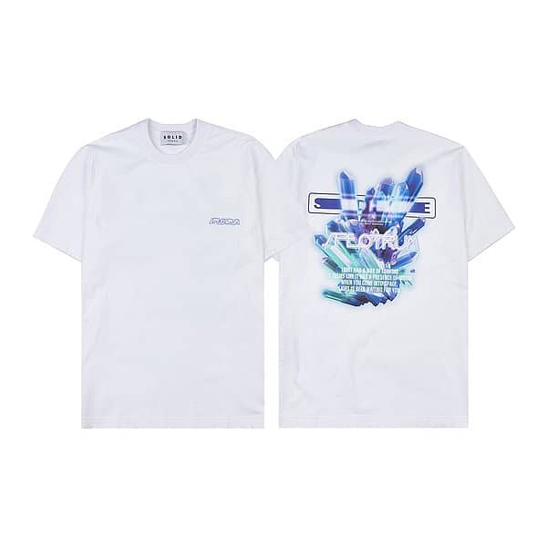 Solid Crystal graphic t-shirt size 48(L) 9