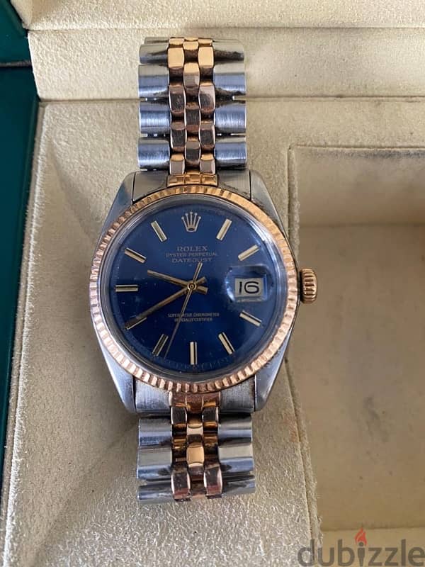 super rare rolex date just rose gold ref 1601 3
