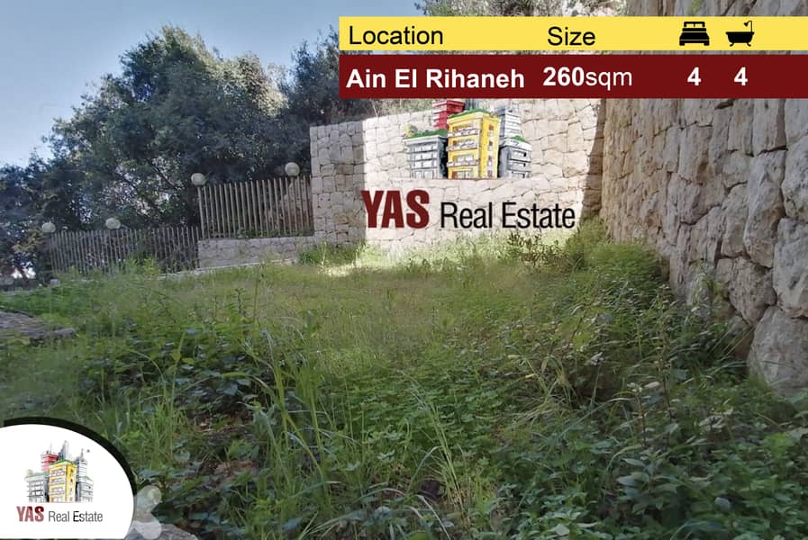 Ain El Rihaneh 260m2 | 30m2 Garden | Luxury | New | Jeita Borders 0