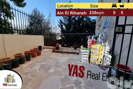 Ain El Rihaneh 235m2 + 235m2 Terrace / Garden | High-End | View |