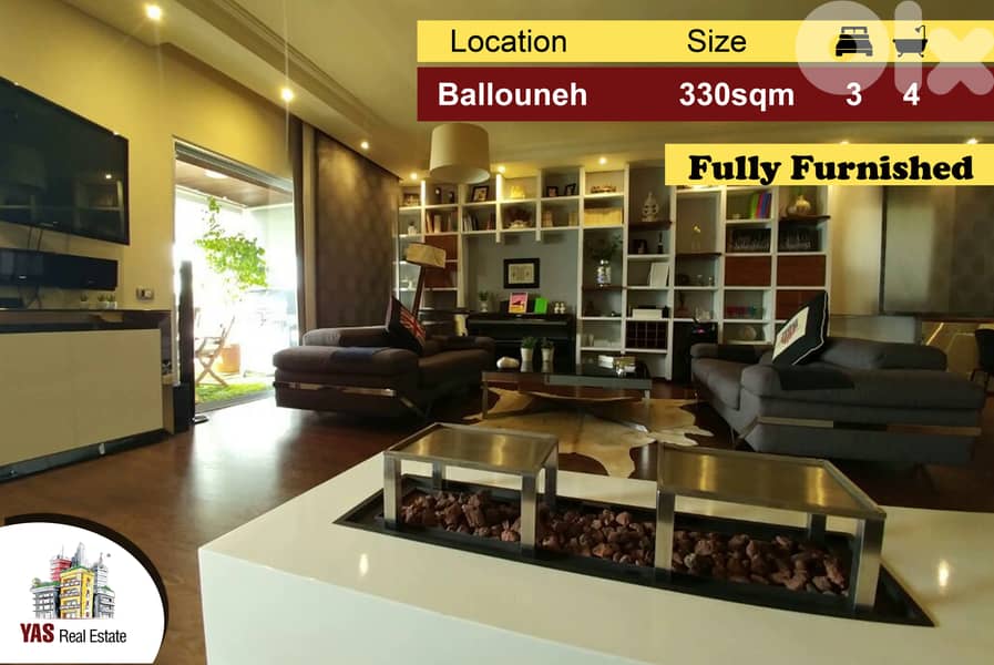 Ballouneh 330m2 | Designer's Signature | Fully furnished - 0