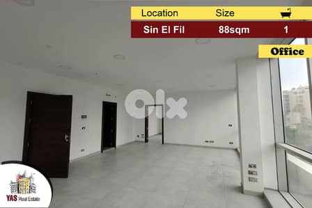 Sin El Fil 88m2 | Office | New | Well maintained | AA |