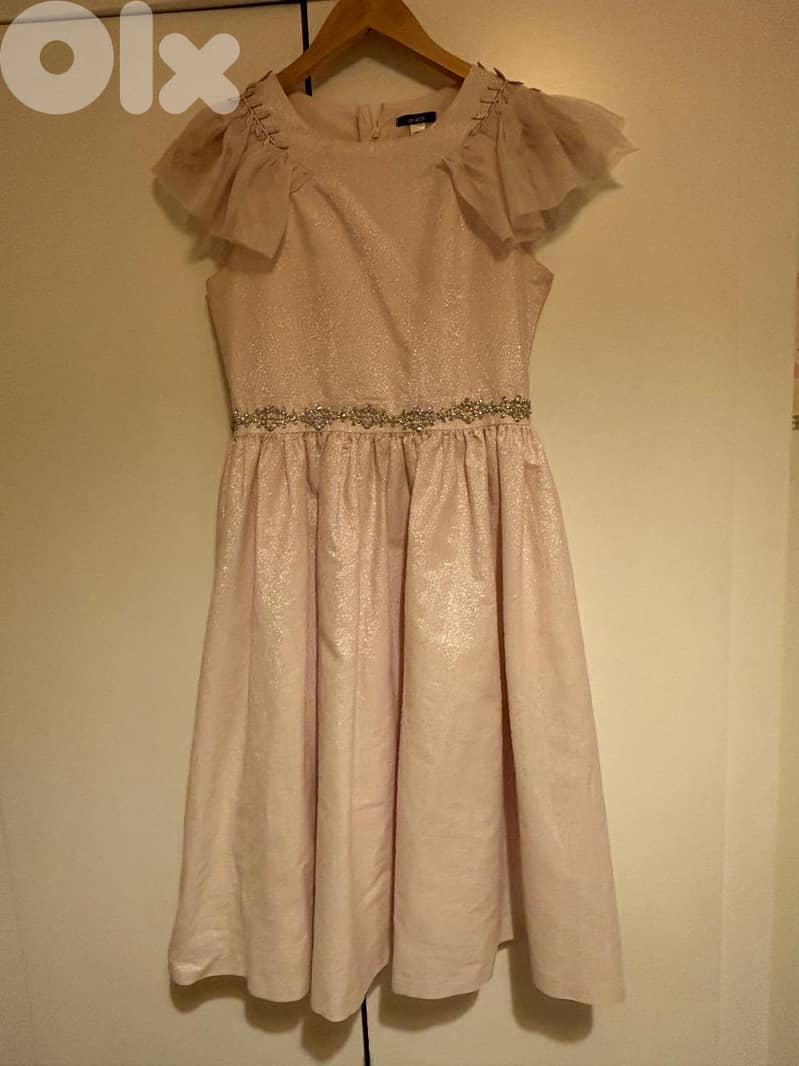 Pink shiny dress 0