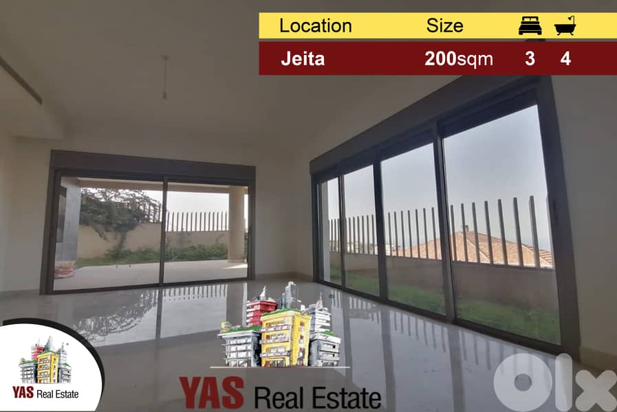 Jeita 200m2 | High-end | Open View | Brand New | 100m2 Garden | 0