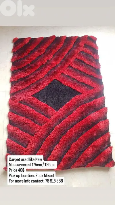 red and black carpet