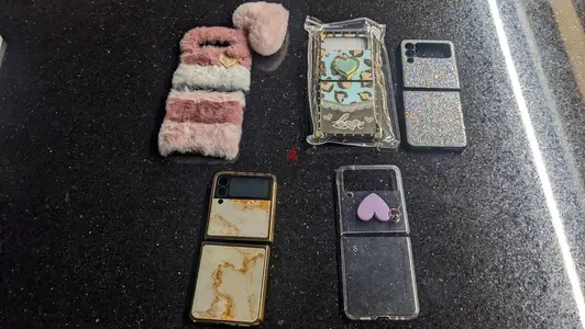Samsung Galaxy Z Flip 3 4 Cover Case, $5 each