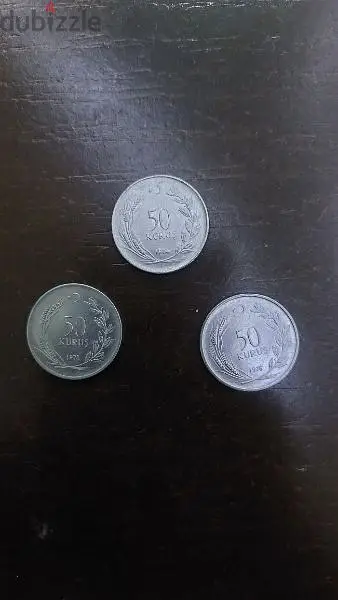 turkish 50 kuruş 3 pcs turkish 50 kuruş 3 pcs