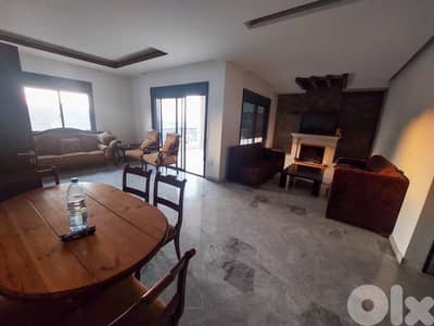 310 SQM Furnished Duplex in Zikrit, Metn with a Breathtaking Sea View