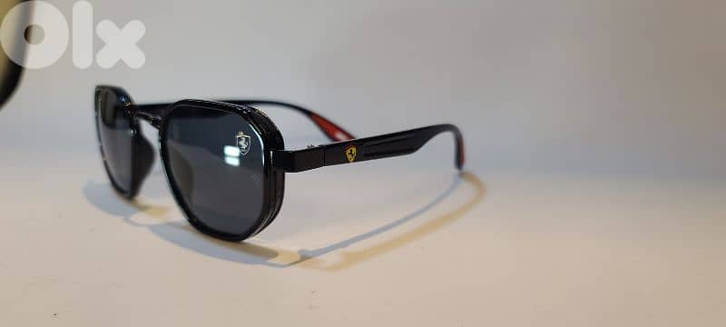 Ray Ban Ferrari Glossy Black luxurious sunglasses with G15 lenses 70% 1