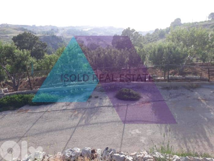 A 1010 m2 land having an open mountain view for sale in Zaarour 1