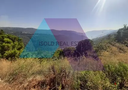 A 1600 m2 land having a Panoramic Mountain View for sale in Broumana