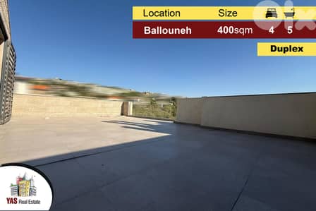 Ballouneh 400m2 Duplex | High-End | View | Unique Property | AC |