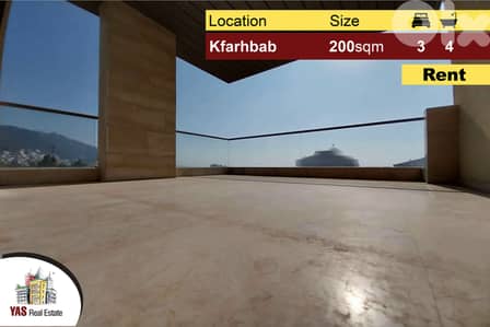 Kfarhbab 200m2 | Prime Location | Rent | Open View | High-End | IV
