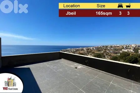 Jbeil 165m2 | Terrace | Well Lighted | Astonishing View | RA |
