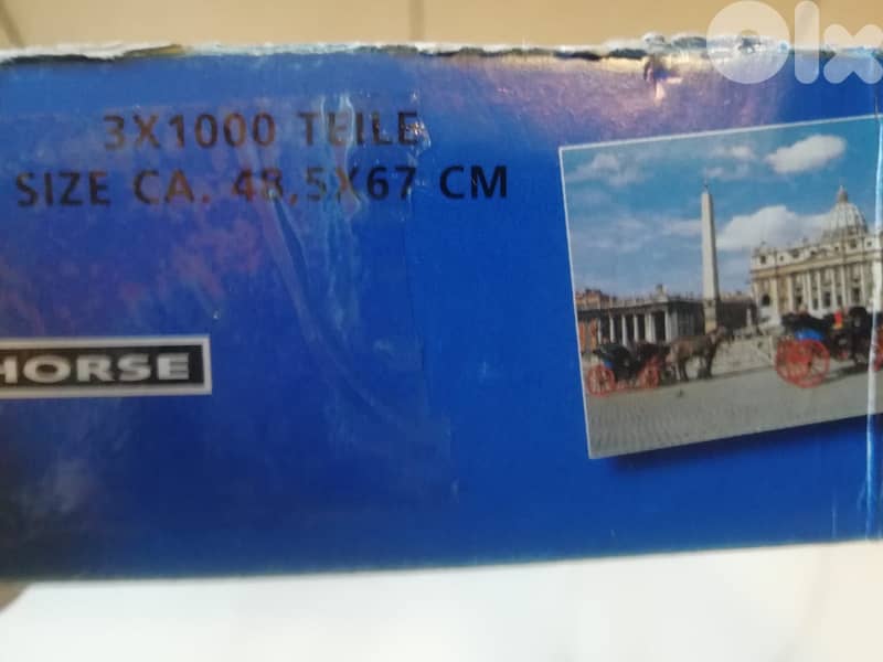 3 puzzles in one box 1000pcs each 48*67cm made in holland 2