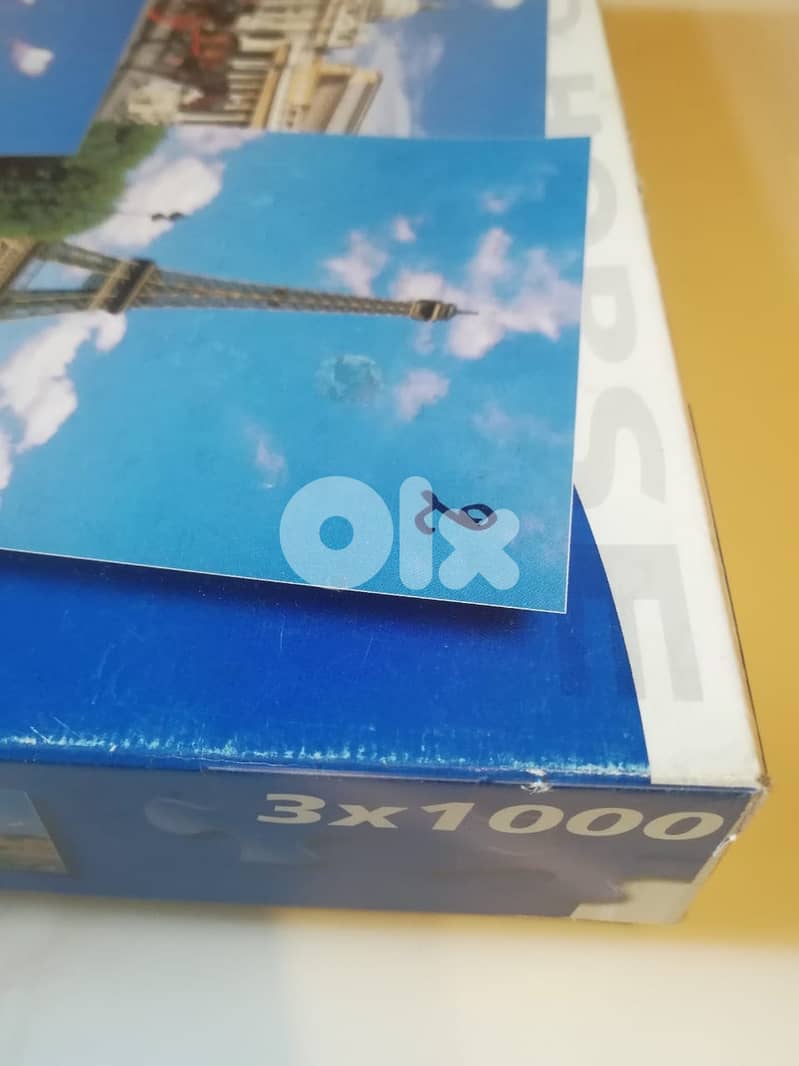 3 puzzles in one box 1000pcs each 48*67cm made in holland 3