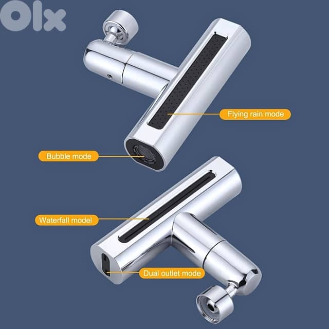 Rotatable Kitchen Faucet with 360° Spray Head, 4 Modes, Filter 9