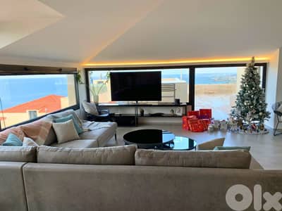 L16313 - Modern Duplex With Seaview For Sale in Batroun Kfaraabida
