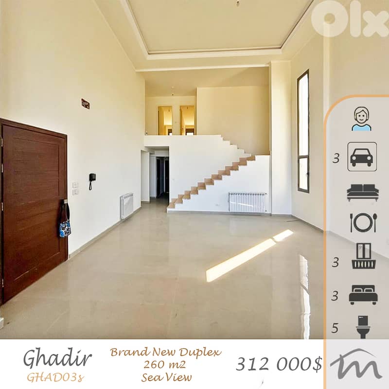 Ghadir | 3 Master Bedrooms | Open Sea View | PAYMENT FACILITIES Option 0