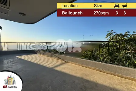 Ballouneh 270m2 | Excellent Condition | Sea View | Renovated | EL |