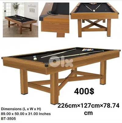 billiard tables