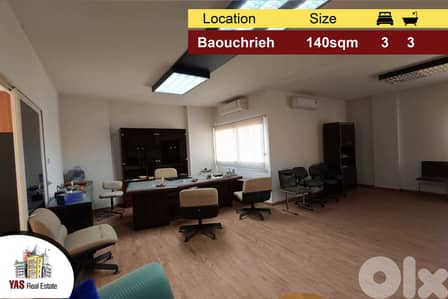 Baouchrieh 140m2 | Prime Location | Well Maintained | AA AC |
