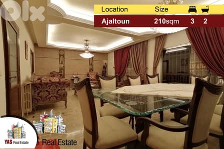 Ajaltoun 210m2 | Mint Condition | Decorated | Open View | YV |