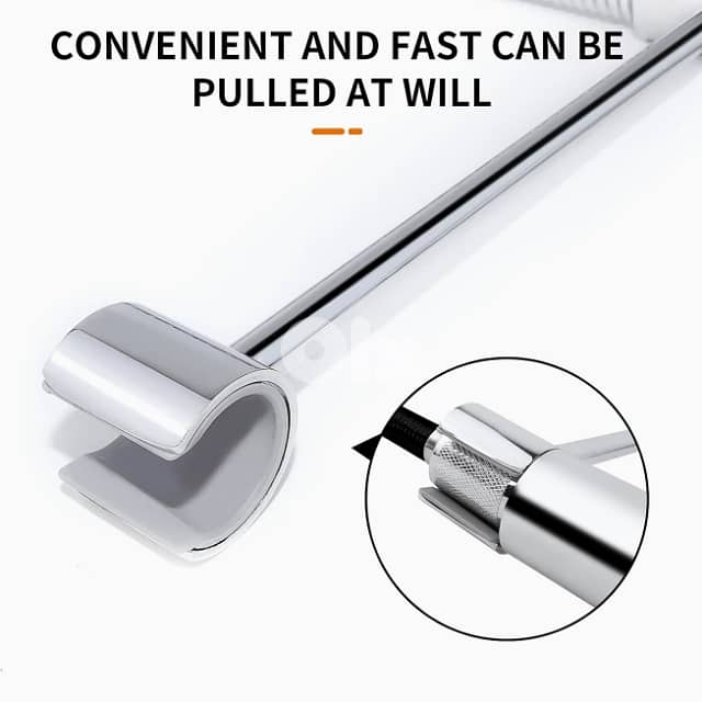 Pull Out Kitchen Mixer Tap, 360 Swivel, 2 Spray Modes, Chrome 4