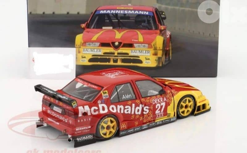 Alfa Romeo 155 V6  McDonald's (DTM Helsinki'95) diecast car model 1;18 3