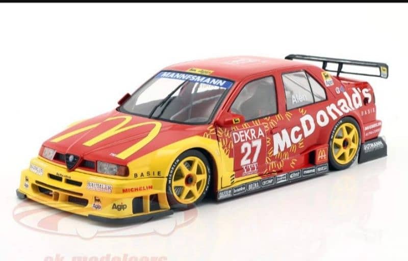 Alfa Romeo 155 V6  McDonald's (DTM Helsinki'95) diecast car model 1;18 4