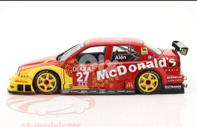 Alfa Romeo 155 V6  McDonald's (DTM Helsinki'95) diecast car model 1;18 5