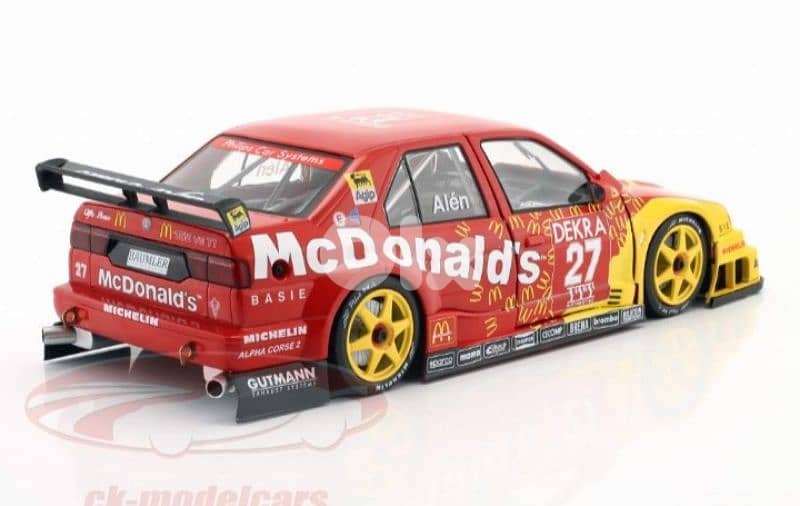 Alfa Romeo 155 V6  McDonald's (DTM Helsinki'95) diecast car model 1;18 6