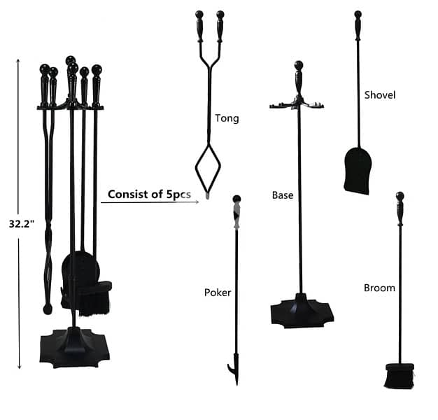 fireplace tools set 2