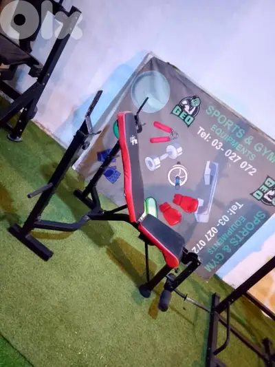 Adjustable bench with rack all variation available 03027072 GEO SPORT
