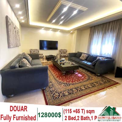 Fully Furnished 115 sqm Apartment For Sale in Douar with 65sqm Terrace