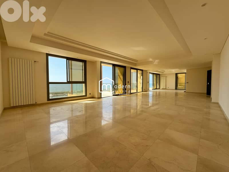 Sea view Apartment with Rooftop for Sale in Waterfront, Dbayeh 0