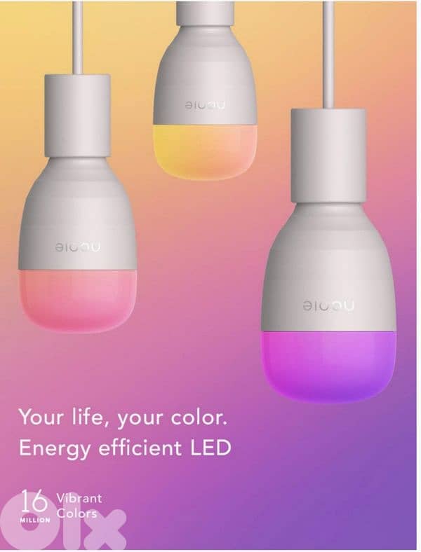Nooie Warm Light Smart Lamp 2800K-6000K+RGBW LED E27 WiFi/4 $ delivery 4