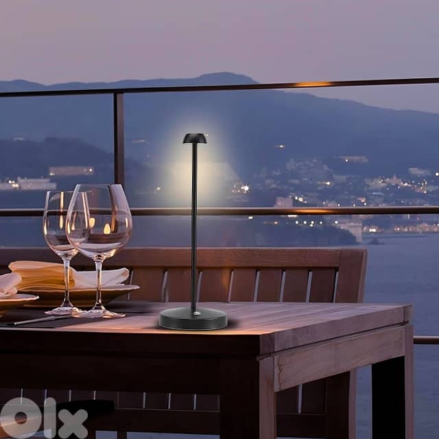 Nordic Table Lamp – Portable & Cordless Light with Touch Dimmer 3