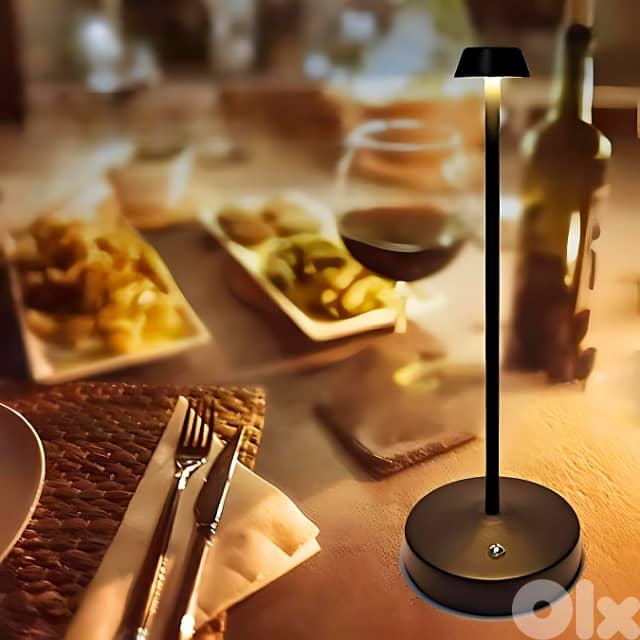 Nordic Table Lamp – Portable & Cordless Light with Touch Dimmer 1