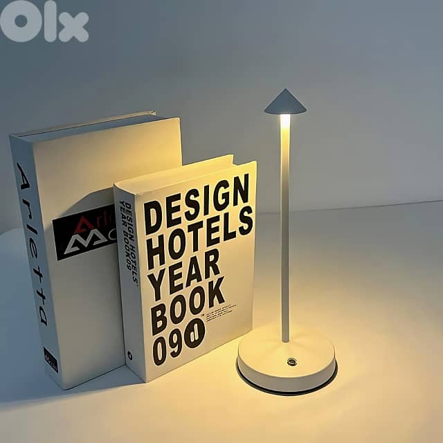 Minimalist Table Lamp: Scandinavian Design, Warm LED Light 1