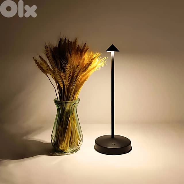 Minimalist Table Lamp: Scandinavian Design, Warm LED Light 3