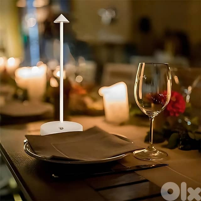 Minimalist Table Lamp: Scandinavian Design, Warm LED Light 5