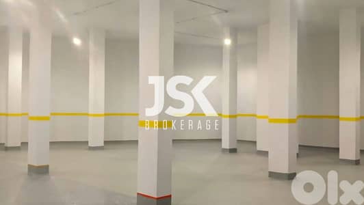 L16394-617 SQM Warehouse At Ground Level For Sale in Dbayeh