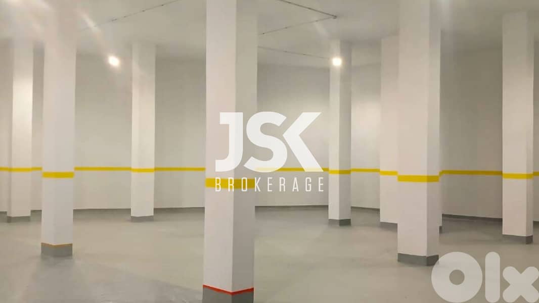 L16394-617 SQM Warehouse At Ground Level For Sale in Dbayeh 0