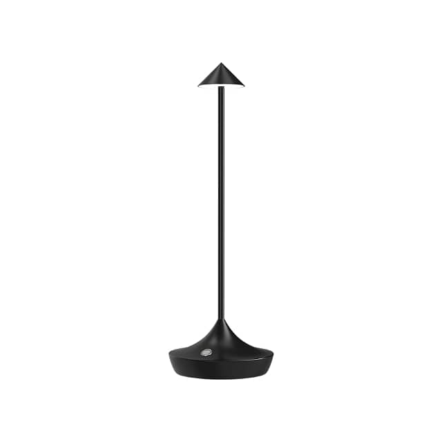Cordless Table Lamp with Modern Metal Finish, Touch Dimmer 6