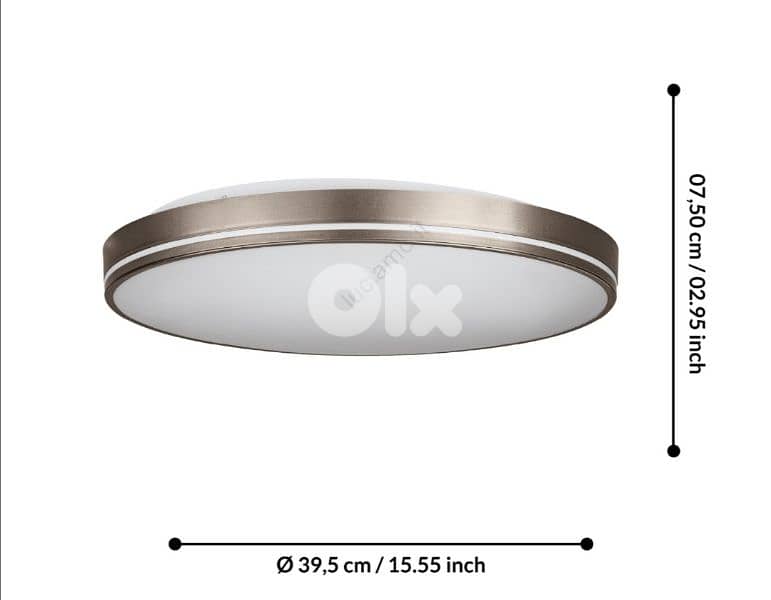 EGLO orotava round LED lamp with remote control. /4$ delobery 1