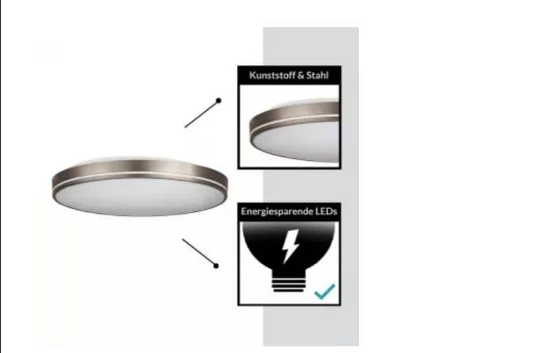 EGLO orotava round LED lamp with remote control. /4$ delobery 5