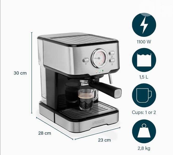 Princess 249412 Espresso + Capsule Machine  /4$delivery 2